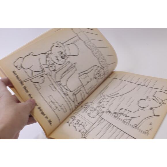 Pound Puppies, Uncolored Big Coloring Book, 1986, Tonka, Golden, Cute Animals, - Picture 4 of 4